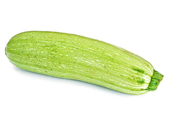 Frische grüne Zucchini auf weißem Hintergrund — Stockfoto