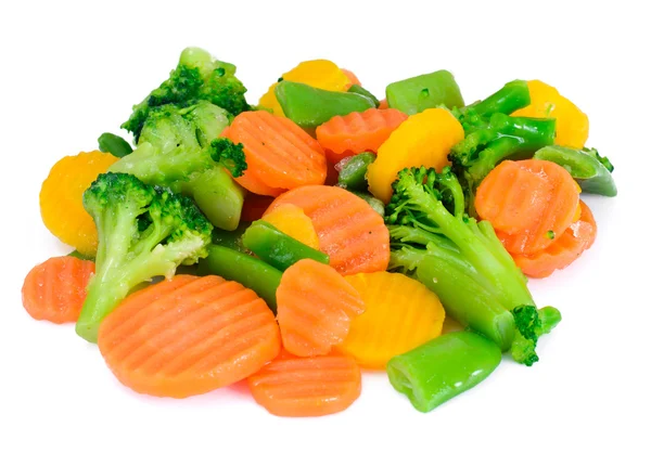 Gedünstetes Gemüse Kartoffeln, Karotten, Blumenkohl, Brokkoli — Stockfoto