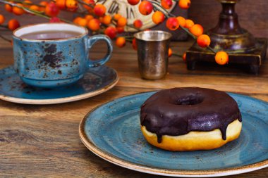 Lezzetli tatlı çikolata çörek