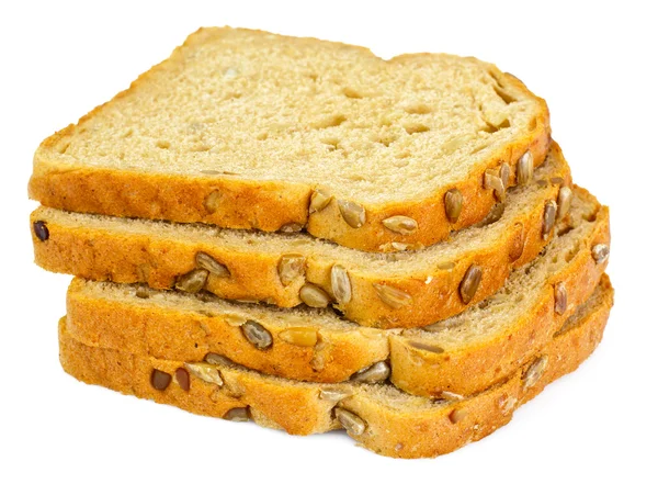 Здорове і дієтичне харчування: житній хліб з насінням соняшнику — стокове фото