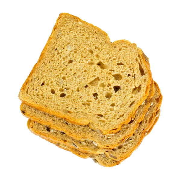 Gezond en dieet voedsel: roggebrood met zonnebloempitten — Stockfoto