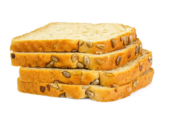 Healthy and diet food: rye bread with sunflower seeds — Stock Photo, Image