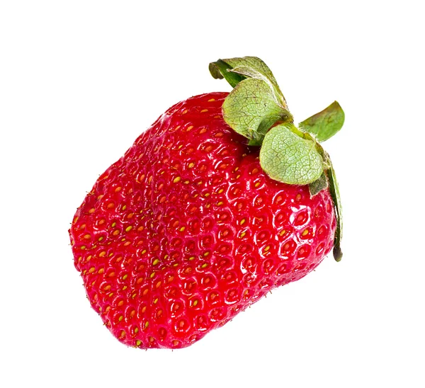 Välsmakande söt jordgubbe isolerad på vit bakgrund — Stockfoto