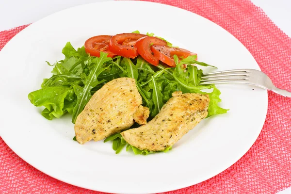 Filete de pollo empanado con hierbas —  Fotos de Stock