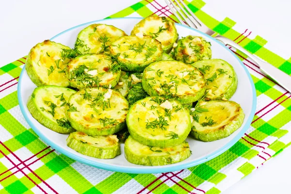 Peynir ve baharat ile kızarmış kabak