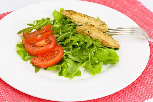 Filetto di pollo impanato con erbe — Foto Stock