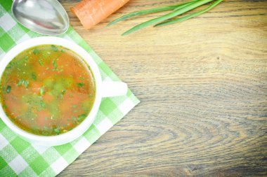 Sebze çorbası, tavuk diyet Bouillon