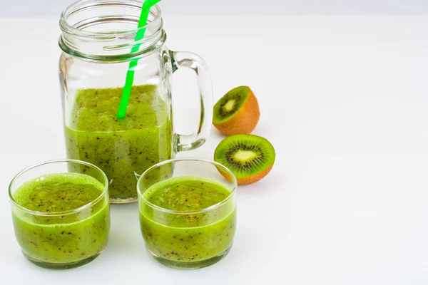 Kiwi and Apple Fresh Juice — Stock Photo, Image