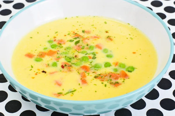 Картофельный суп с тыквенными сливками — стоковое фото