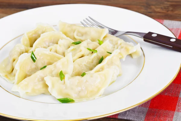 Gnocchi fatti in casa, Pelmeni russi — Foto Stock