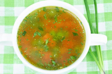 Sebze çorbası, tavuk diyet Bouillon