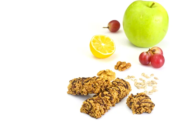 Cereal Bars, Muesli, Fitness, Nuts, Seeds — Stock Photo, Image