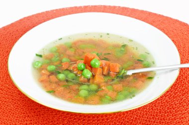 Sebze çorbası, tavuk diyet Bouillon