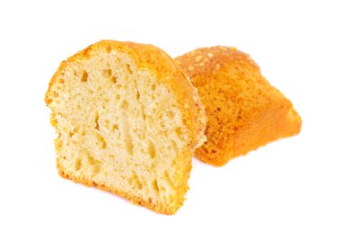 tatlı pasta beyaz zemin üzerine izole