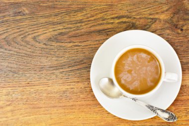 Kahve çikolata koyu arka planda Retro Vintage ile