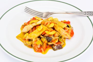 Hindistan cevizi sütü, Asya Sebze Izgara tavuk, soya Sa