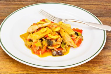 Hindistan cevizi sütü, Asya Sebze Izgara tavuk, soya Sa