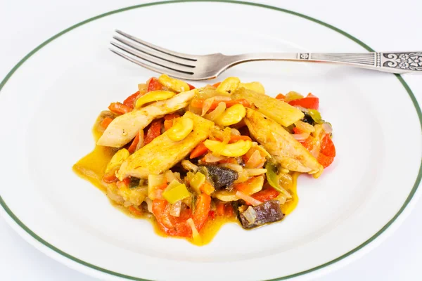 Hindistan cevizi sütü, Asya Sebze Izgara tavuk, soya Sa