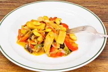 Hindistan cevizi sütü, Asya Sebze Izgara tavuk, soya Sa