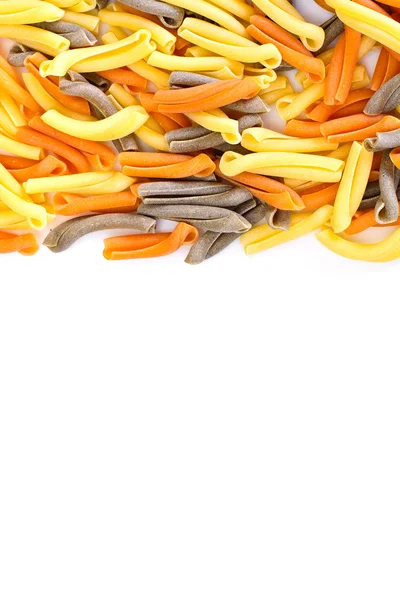 Massa com espinafre e cenouras — Fotografia de Stock
