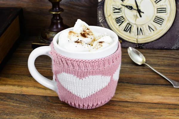 Gran taza de café con crema — Foto de Stock