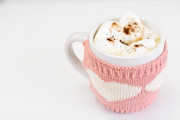 Gran taza de café con crema — Foto de Stock