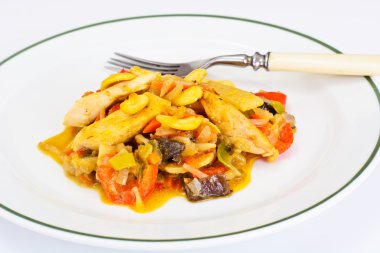 Hindistan cevizi sütü, Asya Sebze Izgara tavuk, soya Sa