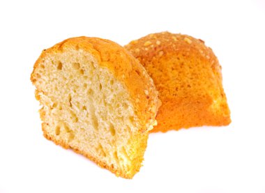 tatlı pasta beyaz zemin üzerine izole