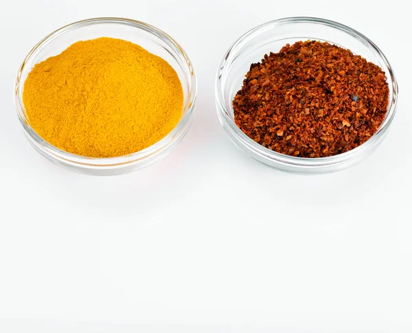 Rode chilipeper, Ditter rode peper, Indiase Saffon — Stockfoto