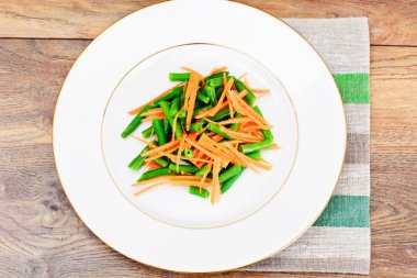 havuç ile yeşil fasulye