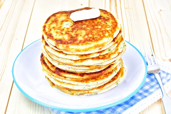 Leckere Pfannkuchen stapeln — Stockfoto