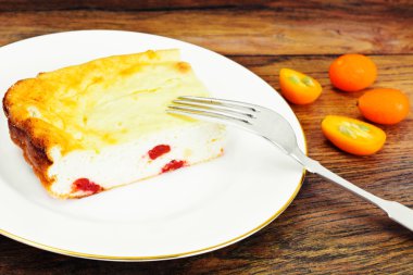 Lezzetli peynir güveç pişmiş