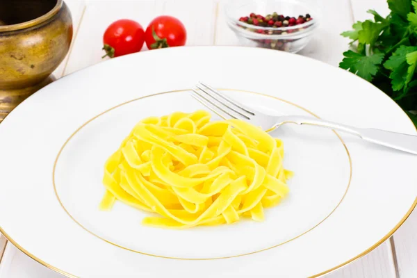 Еда без мяса: спагетти — стоковое фото