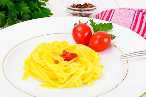 Food without meat: Spaghetti — Stock Photo, Image