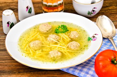 tavuk çorbası köfte ile