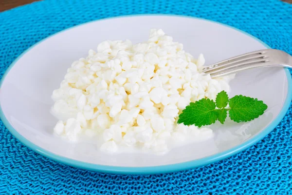 Home Dietary Fat Cottage Cheese Beaded Curd — Stock Photo, Image