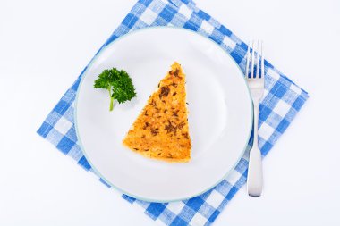 Gürcistan Milli yemek pasta peynir ve kimyon Khachapuri ile