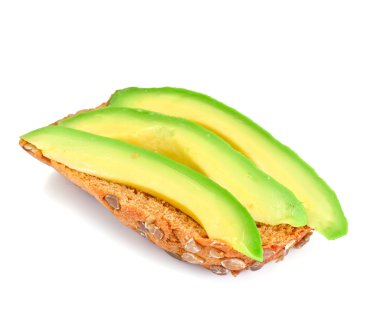 Avokado ve somon sandviç