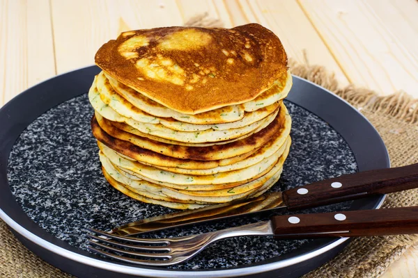 Pancakes savoureux pile — Photo