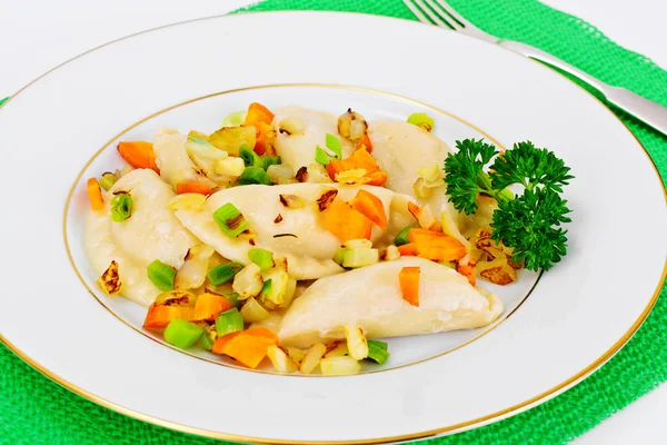 Dumplings caseros, Pelmeni ruso — Foto de Stock