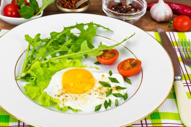 Omlet roka ve domates ile