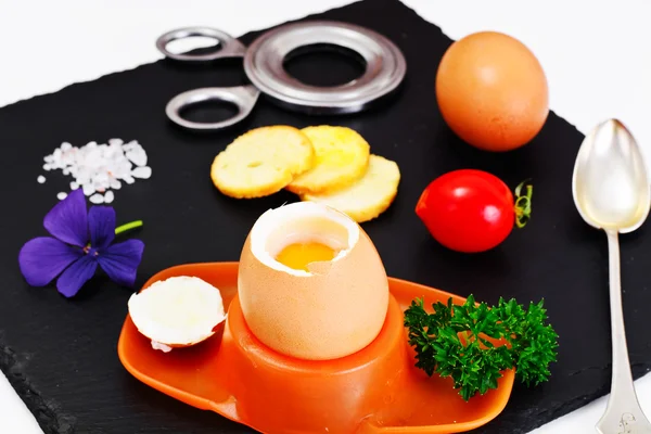 Boiled Egg Cooked — Stock Photo, Image