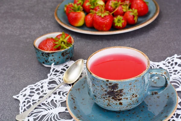 Tasty Sweet Strawberry Compote — Stock Photo, Image