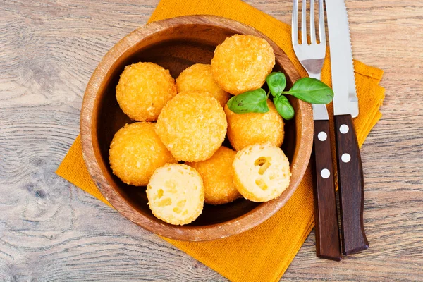 Patata frita, Bolas de queso —  Fotos de Stock