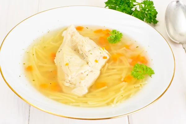 Supă de pui cu tăiței — Fotografie, imagine de stoc