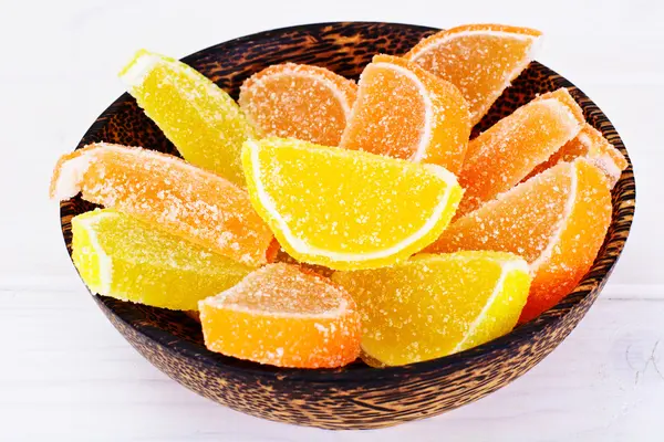 Sweet Candied Fruit Jelly — Stock Photo, Image