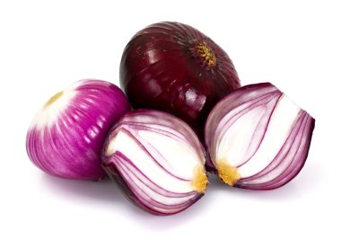 izole kırmızı soğan
