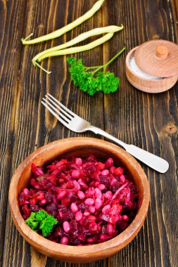 Salata fasulye karanlık kurulları ile