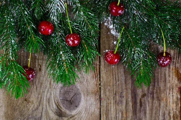 Abstract Christmas Natural Background in Grey Boards — Stock Photo, Image