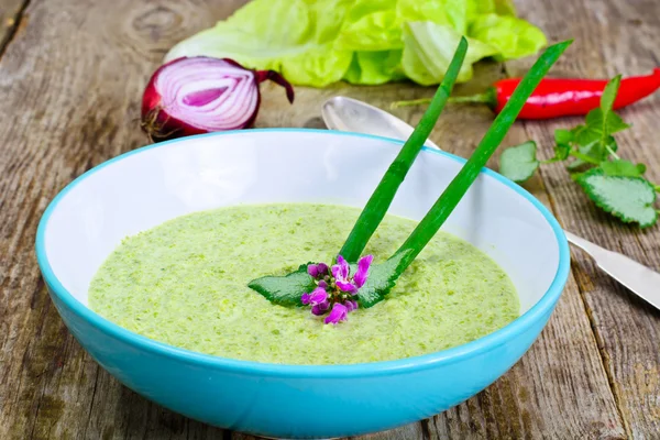 Sopa de crema de brócoli — Foto de Stock